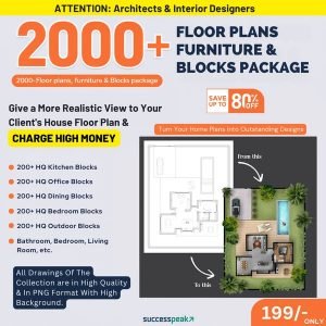 2000+ Floor Plans Furniture & Blocks Package